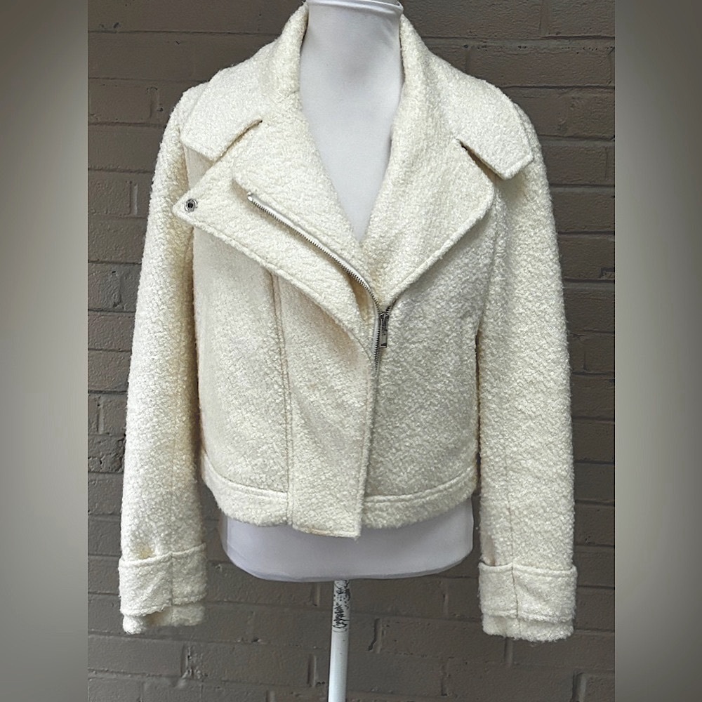 1.STATE Ivory Boule crop jacket M